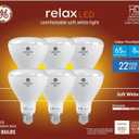 GE Relax 5-Pack 65 W Equivalent Dimmable Soft White Br30 LED Light Fixture Light Bulb