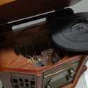 Inovalley- Paris (Retro 11) Nostalgic 5-IN-1 Music Centre System with CD burner recorder - Vinyl records to CD, Cassette to CD, Radio to CD (Record onto a blank CD) - CD Player - Radio - Turntable inc Remote Control 