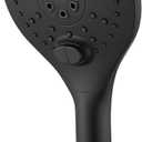 KPW Shower Head Detachable Handheld Matte Black 3 Spray Modes High Pressure Showers