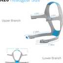 N20 Headgear Compatible with ResMed AirFit N20 / AirTouch N20 Nasal Mask Headgear - Standard/Medium (1 Soft Breathable Headgear + 2 Magnetic Clips)