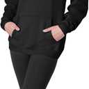 Hanes Men's EcoSmart Hoodie, Midweight Fleece, Pullover Hooded Sweatshirt (Black, S)