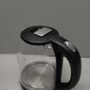 Household Electric Kettle, All 304 Stainless steel and No Plastic Contact, Automatic Shut-off,Borosilicate glass Visual Boiling, 2.0L Water Boiler & Tea Kettle Perfect For Tea & Coffee (Black)