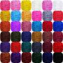 Timgle 36 Pack Soft Chenille Yarn 7884 Yards Velvet Yarn for Crocheting Knitting, Handcrafts Weaving Chunky Chenille Yarn Gifts for Christmas Blankets Clothes Knitting Creations 36 x 100 g, 36 Colors