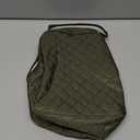 Jula Vance Machine Washable Women Quilted Fabric Insulated Reusable Cooler Lunch Bag Tote Adult Thermal Lunch Box Storage Bag for Ｗork (Green)