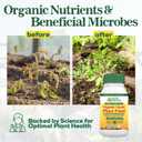 Organic Liquid Plant Food for Indoor Plants & Gardens, Natural NPK Fertilizer w/Beneficial Microbes, Rapid Results, Vegan, Best Value Super Concentrate, Smart Grower, Makes 80 Gallons (16 Fl Oz)