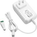ALITOVE 24V 1A Power Supply 100~240V AC to DC 24 Volt 1 Amp 24W Converter 24 vdc 1000mA 800mA 600mA 400mA 200mA AC Adapter with 5.5mm x 2.5mm 2.1mm Plug for LED Strip Light CCTV Camera DC Pump, White