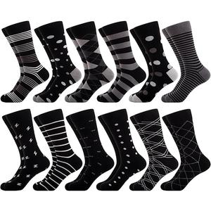 WeciBor Men's Seamless Premium Combed Cotton Dress Socks 12 Pack 9-11
