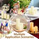 12-Pack Ivory Pillar Candles Bulk Set - 2x3, 2x4, 2x6 Inch Unscented Dripless Pillar Candles for Weddings, Home Decor & Centerpieces - Clean Burning Smokeless Decorative Candles
