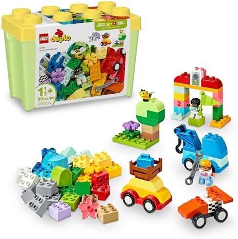 LEGO DUPLO Classic Cars and Trucks Brick Box Building Blocks - Learning & Educational STEM Toys for Toddlers, Ages 1.5+ Years - Develops Fine Motor Skills - Gift for Toddler Birthday - 10439