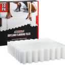 HockeyShot All-Star Dryland Flooring Tiles 10 Pack, 18x18, White - Build Your Own Year-Round Hockey Training Surface, Versatile, Durable, Easy Install, Made in Canada.