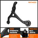 Front Suspension Kit Upper Lower Control Arms for Accord 2003-2007(2.4L Gas Engine), Acura TSX 2004-2008 with Ball Joints Tie Rod Ends Sway Bar Stabilizer Links (12PCS)