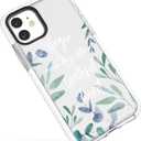 Case Compatible for iPhone 12/iPhone 12 Pro,Inspirational Bible Verses Christ Quotes Flowers Florals Leaves Girls Women Men Soft Protective Clear Case Compatible for iPhone 12 Pro/iPhone 12 (Begin)