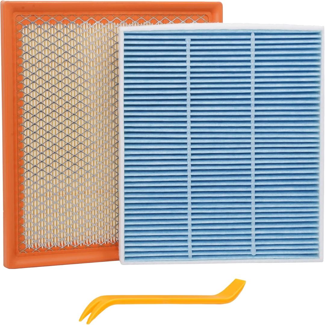 Engine Air Filter&Cabin Air Filter Combo Pack-Compatible with Toyota Camry 2018-2024,RAV4 2019-2025,Highlander 2020-2025/Lexus RX350 2023-2025-CF12157&CA12377