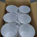 Baderke 48 Pcs Plastic Coffee Cups with Rim 8 oz Disposable Coffee Mugs with Handle Disposable Tea Cups Espresso Beverage Plastic Mugs for Wedding (White, Gold)