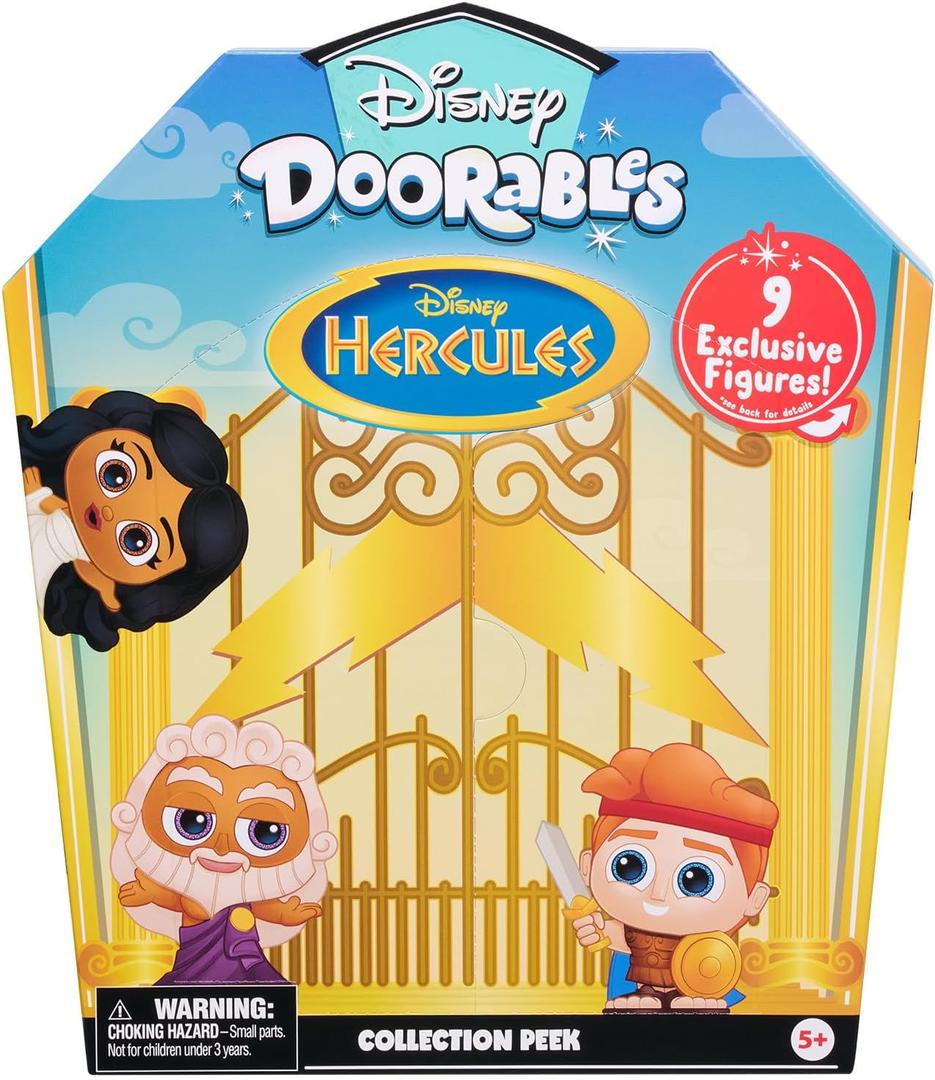 Disney Doorables Hercules Collector Pack, Collectible Blind Bag Figures, Officially Licensed Kids Toys for Ages 5 Up