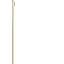 Globe Electric 61000176 62" Floor Lamp, Brass Finish, Metal, Pleated Fabric Shade, Flat Base, Pull Chain Switch on Socket, Reading Light, Office Accessories, House Decor