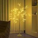 288 LED Birch Tree Lighted with Remote Control, Electric Plug in DIY Artificial Tree Lights, Fairy Spirit Tree lamp for Home Bedroom Christmas Party Indoor Decor Lights (Warm White) (5 FT)
