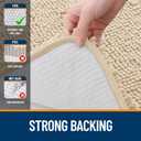 OLANLY Large Bathroom Rugs 70x46, Extra Soft Absorbent Chenille Bath Rugs, Rubber Backing Quick Dry, Machine Washable Bath Mats for Bathroom Floor, Tub and Shower, Home Decor Accessories, Beige