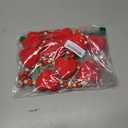 Gilprop 4.92 ft Valentine's Day Heart Garland Velvet Hanging Banner with Wooden Beads and Red Heart Valentines Bow Velvet Garland for Mantle Fireplace Wall Anniversary Wedding Home Decorations