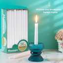 Hausware 36 Pack Taper Candles, 8 Hour Burn Time,Unscented Dripless and Smokeless, 10 inch Elegant Premium Quality Dinner Candle for Home Dcor, Restaurant, Wedding, Party Candlesticks (White)