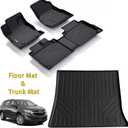 Floor Mats & Trunk Mat for 2012-2017 Chevy Equinox/GMC Terrain,TPE All Weather Protection 2 Rows Car Floor Liners with Cargo Liners for Chevrolet Equinox Accessories