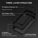 I-HONVA for Google Pixel 10 Case/Pixel 10 Pro Case Shockproof Dust/Drop Proof 3-Layer Full Body Protection [Without Screen Protector] Rugged Heavy Duty Cover for Pixel 10/10 Pro,Black