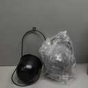 Fumete 2 Set Black Hanging Planters with Chains Metal Plant Hanger Wall Mounted Iron Flower Pot Holder for Indoor Outdoor Plants, Planting Ivy and Fern for Window Porch Balcony and Home Decor