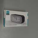 AFK Alarm Clock with Bluetooth Speaker for Bedroom/Office, Small Digital Clock for Heavy Sleepers Adults, Teens, Kids with Dual Alarms, Mirror LED Display, Hands-Free Calling.