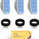 PEKTACO Cat Water Fountain Filters Replacement & PreFilter Sponges for 3.2L/108oz Automatic Pet Fountain, Dog Water Dispenser (3 Filters+3 Sponges)