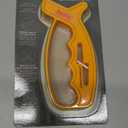 Smith's 10-Second Knife & Scissor Sharpener - Yellow - Aluminum Oxide Fine Grit - Handheld Knife Sharpener
