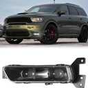 GearUp Left Driver Side LED Fog Light for Jeep Grand Cherokee SRT 2017-2022 for Dodge Durango SRT 2014-2022 Front Bumper With Bulbs Assembly 68275511AC