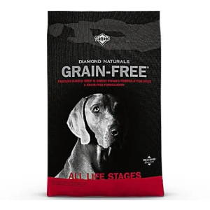 Diamond Naturals Grain-Free Pasture Raised Beef & Sweet Potato Formula For Dogs Net WT. 14 LBS. (6.35 KG), BB: 15 FEB 2027