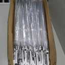 50 Pcs Wedding Clear Umbrella Bulk for Rain, Large Windproof Stick Umbrellas with J-Hook Handle for Wedding Bride Groom Photography, Prom, Graduation, Golf, Parties and Outdoor Events