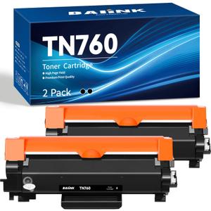 Compatible TN760 Toner for Brother Printer Replacement for Brother TN760 TN 760 TN730 TN 730 Toner TN-730/TN-760 for MFC-L2710DW HL-L2350DW HL-L2370DWXL MFC-L2750DW DCP-L2550DW HL-L2395DW