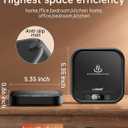 Mug Warmer - 40W Coffee Cup Warmer for Desk with Auto Shut Off, Smart Electric Candle Warmer with 4 Temp & Time Settings, Coffee Gifts for Beverage, Tea, Water, Milk in Home & Office (Black)