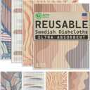 Epar Swedish Dish Cloths for Kitchen - 8 Pack Absorbent Swedish Washcloths - Disposable Dish Cloths for Washing Dishes - Washable Dish Clothes - Sponge Cloths Kitchen Reusable (Multi-colored)