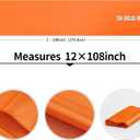 4-Pack Orange Satin Table Runner 12 x 108 Inch Long Bright and Smooth Silk Fabric Table Runner for Wedding Banquet Birthday Party Decoration