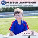 Toddler/Kids/Teens Glasses - Unbreakable TR90 Frame, 180° Flexible, Lightweight & Safe Glasses for Kids Age 2-15 (Blue)
