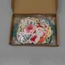 Yilloog 120 Pcs Christmas Iron on Patches Chenille Letter Patches Include 78 Letters Patch 42 Snowman Socks Santa Snowflake Patch DIY Craft for Clothing Jackets Xmas Gift (Green, Red, White)