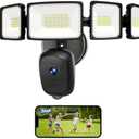 iMaihom Floodlight Camera Outdoor Wired, 2K QHD Security Cam with Motion-Activated, 5500LM Brightness 5 Heads Light, Color Night Vision, 2-Way Audio, Cloud/SD Storage