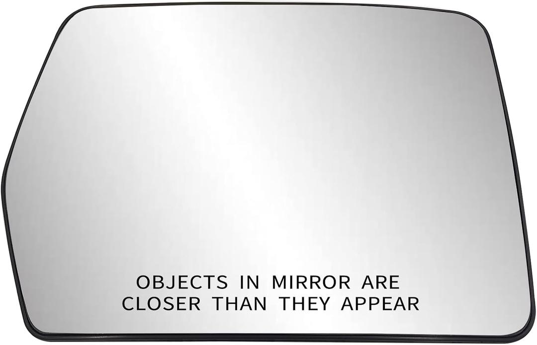 Passenger Right Side Heated Exterior Mirror Glass Replacement Compatible with Ford F150 2004 2005 2006 2007 2008 2009 2010 2011 2012 2013 2014 (Passenger Side (Right))