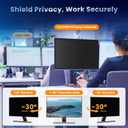 Magnetic 27 Inch Monitor Privacy Screen Filter for Frameless Computer 16:9 Aspect Ratio, Reversible Eye Protection Anti Blue Light Glare Shield, Removable Anti Spy Blackout Desktop Protector