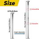SHENLIU 2 Pcs Undermount Sink Brackets Adjustable, 19.7"-31.5" Stainless Steel Sink Support Drill-Free Installation and Repair Kit System Undermount Sinks Repair Kit for Kitchen and Bathroom