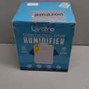 Livatro Stainless Steel Humidifier, 3L Warm Mist Humidifier, Easy Clean with Warm Steam Humidifier, Healthy Air Mist Humidifiers for Bedroom Living Room, with Sleep Mode and Auto-off Setting