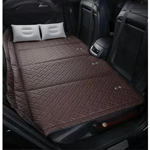 Non-Inflatable Car Mattress，Portable Car Back Seat Folding Bed，Car Travel Camping Mattress for Sleeping，Car Back Seat Extender for Car、SUV、Truck and Pickup (Brown) ,53"x31"
