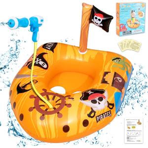 Pool Float for Kids, Inflatable Pool Floatie Toy for Toddlers, Swimming Pool Toys, Beach Party Raft, Summer Fun Ride-On Floaties, Water Battle Games for Boys Girls, Family Outdoor Party for Boys Girls