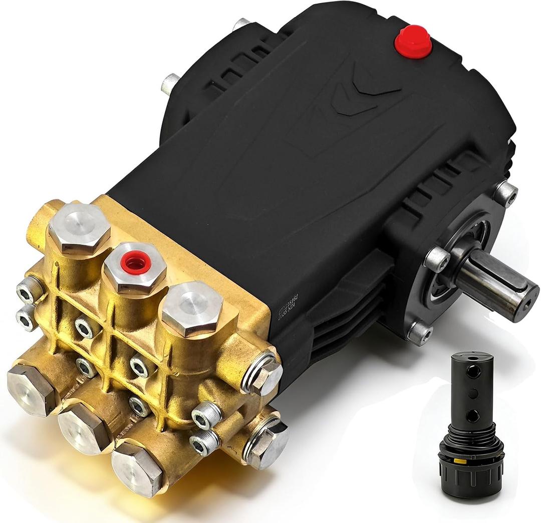 TSS1511 TS1511 Pressure Washer Triplex Pump Fit For General Pump | 3500 PSI 4.0 GPM 1450 RPM 24mm Solid Shaft