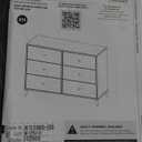 Delta Children Essex 6 Drawer Dresser, Bianca White/Natural