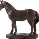 Hymmah Hourse Statue Home Decor Rustic Home Decorations for Living Room, Boho Sculpture Resin Animal Collectible Figurines for Indoor Decor