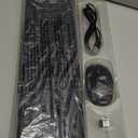 Wireless Keyboard and Mouse Combo, RGB Backlit, Rechargeable & Light Up Letters, Full-Size, Soft Typing, Sleep Mode, 2.4GHz Quiet Keyboard Set for Mac, Windows, Laptop, PC, Trueque (Black)